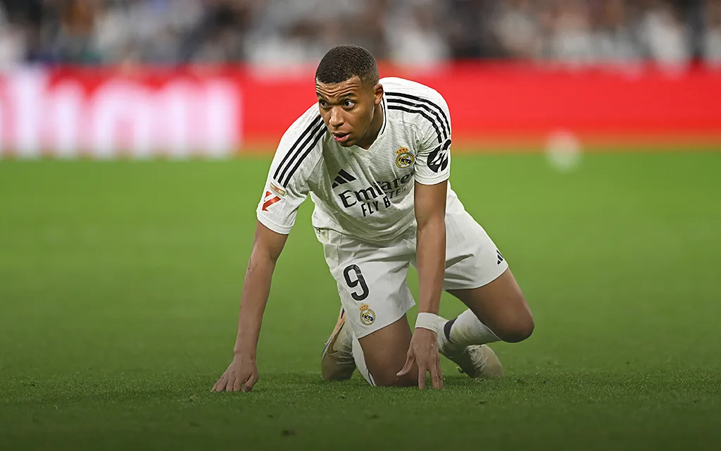 Kylian Mbappé en difficulté