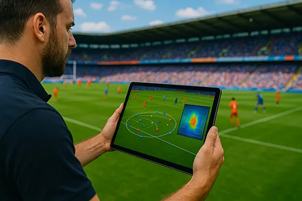 Gráfico de calor em campo