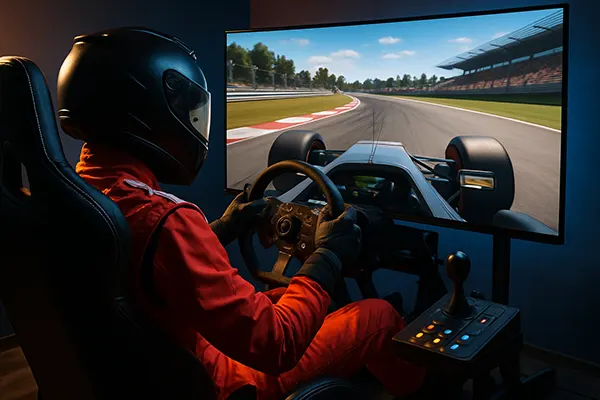 Postazione corsa virtuale