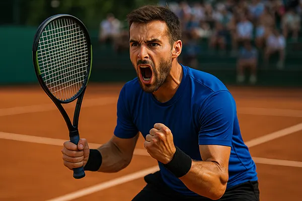 Mind control in tennis